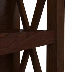Bush Furniture Bookcases<Key West 30"H 2-Shelf Bookcase with Adjustable Shelf, Bing Cherry (KWB124BC-03)