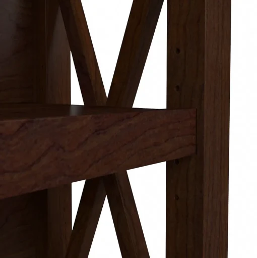 Bush Furniture Bookcases<Key West 30"H 2-Shelf Bookcase with Adjustable Shelf, Bing Cherry (KWB124BC-03)