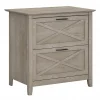 Bush Furniture File Cabinets<Key West Lateral File, Washed Gray (KWF130WG-03)