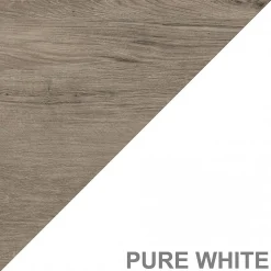 Bush Furniture Bookcases<Key West 5-Shelf 66"H Bookcase, Shiplap Gray/Pure White (KWB132G2W-03)