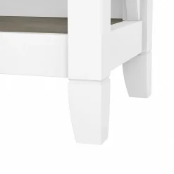 Bush Furniture Bookcases<Key West 5-Shelf 66"H Bookcase, Shiplap Gray/Pure White (KWB132G2W-03)