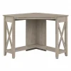 Bush Furniture Corner Desks<Key West 34"W Small Corner Desk, Washed Gray (KWD134WG-03)