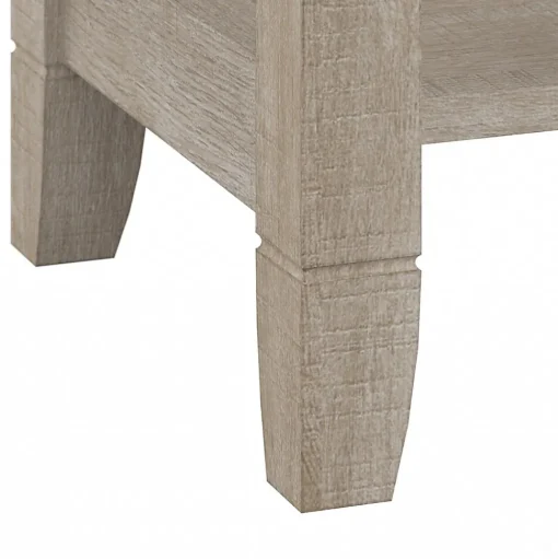 Bush Furniture Corner Desks<Key West 34"W Small Corner Desk, Washed Gray (KWD134WG-03)