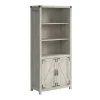 Bush Furniture Bookcases<Knoxville 72"H 5-Shelf Bookcase with Doors, Cottage White (CGB132CWH-03)