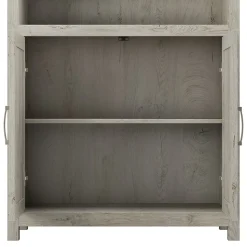 Bush Furniture Bookcases<Knoxville 72"H 5-Shelf Bookcase with Doors, Cottage White (CGB132CWH-03)