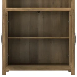 Bush Furniture Bookcases<Knoxville 72"H 5-Shelf Bookcase with Doors, Reclaimed Pine (CGB132RCP-03)