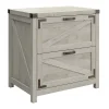 Bush Furniture File Cabinets<Knoxville 2-Drawer Lateral File Cabinet, Cottage White (CGF129CWH-03)