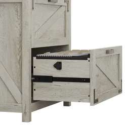 Bush Furniture File Cabinets<Knoxville 2-Drawer Lateral File Cabinet, Cottage White (CGF129CWH-03)