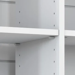 Bush Furniture Bookcases<Mayfield 30"H 3-Shelf Cube Bookcase, Pure White/Shiplap Gray (MAB145GW2-03)
