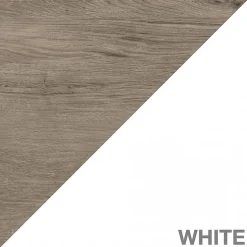 Bush Furniture Bookcases<Mayfield 5-Shelf 66"H Standard Bookcase with Doors, Pure White/Shiplap Gray (MAY019GW2)