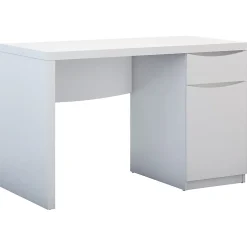 Bush Furniture Computer Desks<Montrese 48"W Computer Desk, Pure White (MY72117-03)
