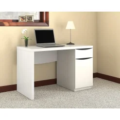 Bush Furniture Computer Desks<Montrese 48"W Computer Desk, Pure White (MY72117-03)