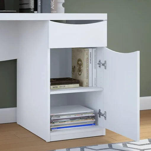 Bush Furniture Computer Desks<Montrese 48"W Computer Desk, Pure White (MY72117-03)