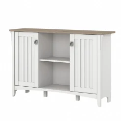 Bush Furniture Storage Cabinets<Salinas 29.96" Accent Storage Cabinet with 3 Shelves, (SAS147G2W-03)