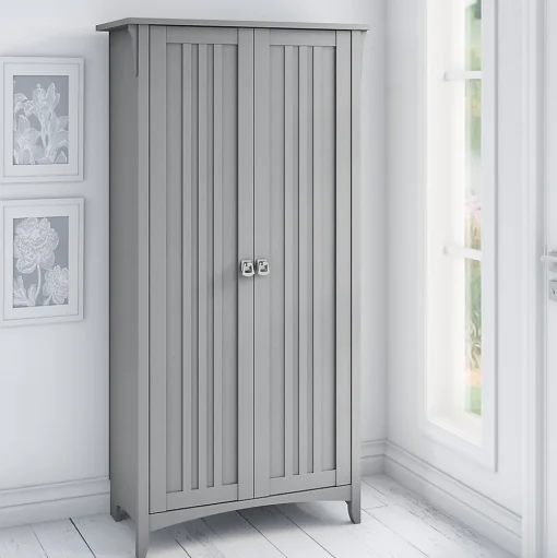 Bush Furniture Storage Cabinets<Salinas 63" Storage Cabinet with 5 Shelves, (SAS332CG-03)