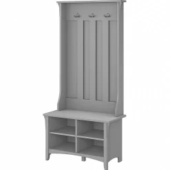 Bush Furniture Storage Cabinets<Salinas Hall Tree with Storage Bench, (SAL001CG)