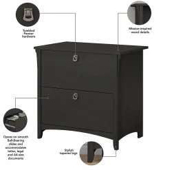 Bush Furniture File Cabinets<Salinas Lateral File Cabinet, (SAF132VB-03)