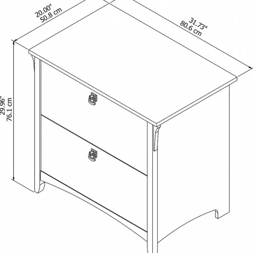 Bush Furniture File Cabinets<Salinas Lateral File Cabinet, (SAF132VB-03)