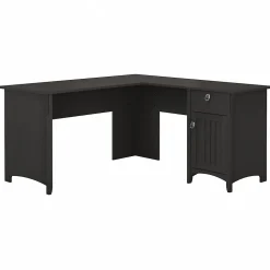 Bush Furniture Office Desks<Salinas 60"W L Shaped Desk with Storage, (SAD160VB-03)