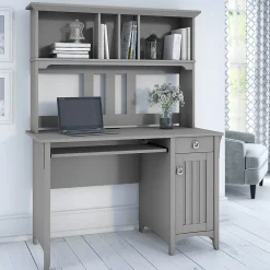 Bush Furniture Computer Desks<Salinas 48"W Small Computer Desk with Hutch, (MY72308-03)