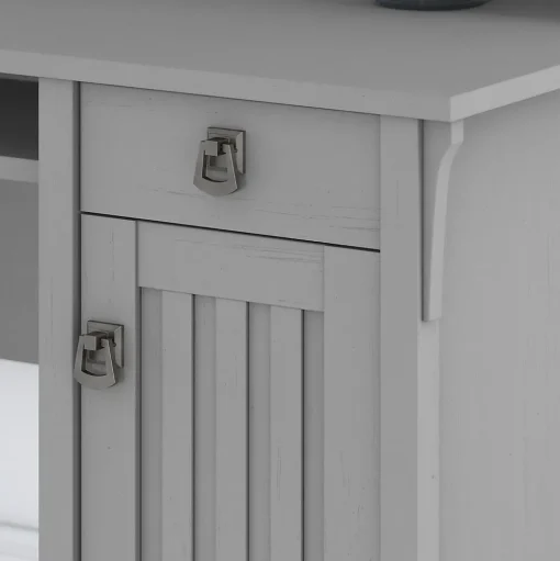 Bush Furniture L-Desks<Salinas 60"W L Shaped Desk with Storage, (SAD160CG-03)