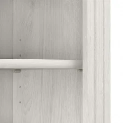 Bush Furniture Bookcases<Saratoga 72"H 5-Shelf Bookcase with Adjustable Shelves, Linen White Oak Laminate (W1645C-03)