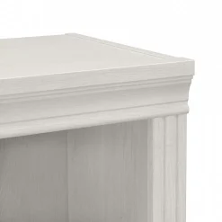 Bush Furniture Bookcases<Saratoga 72"H 5-Shelf Bookcase with Adjustable Shelves, Linen White Oak Laminate (W1645C-03)
