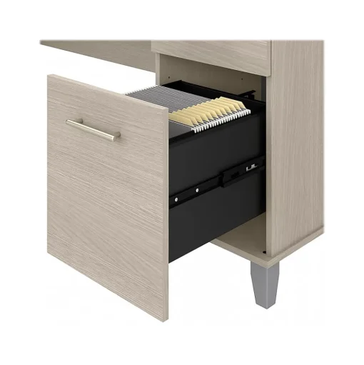 Bush Furniture Computer Desks<Somerset 60" Computer Desk with Lateral File Cabinet and 5-Shelf Bookcase, (SET013SO)