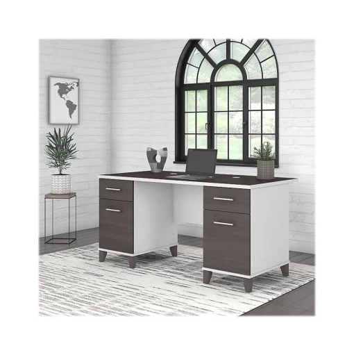Bush Furniture Computer Desks<Somerset 60" Computer Desk, (WC81028K)
