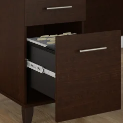 Bush Furniture L-Desks<Somerset 72"W 3 Position Sit to Stand L Shaped Desk, (SET014MR)
