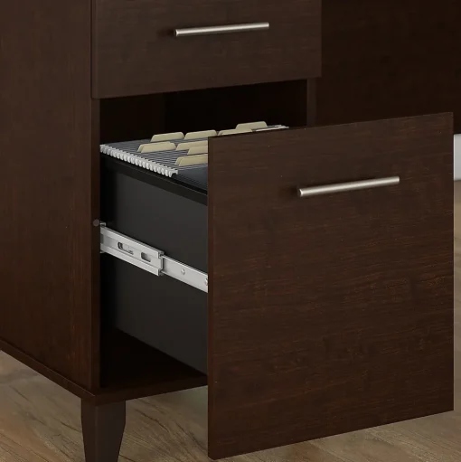 Bush Furniture L-Desks<Somerset 72"W 3 Position Sit to Stand L Shaped Desk, (SET014MR)