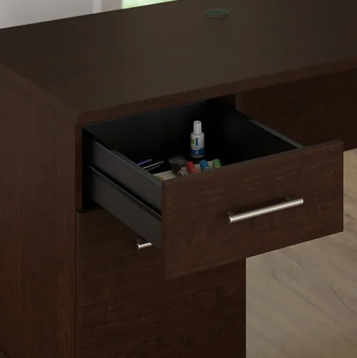 Bush Furniture L-Desks<Somerset 72"W 3 Position Sit to Stand L Shaped Desk, (SET014MR)