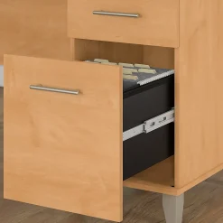Bush Furniture Office Desks<Somerset 72"W L Shaped Desk with Storage, (WC81410K)
