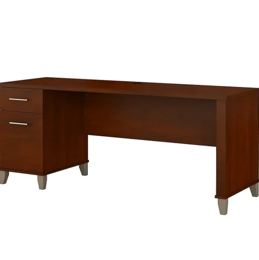 Bush Furniture Computer Desks<Somerset 72"W Office Desk with Drawers, (WC81772)