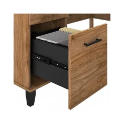 Bush Furniture Computer Desks<Somerset 60"W L Shaped Desk with Storage, (WC81330K)