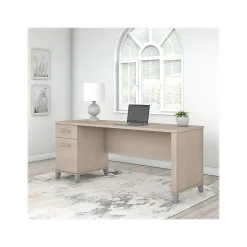 Bush Furniture Computer Desks<Somerset 72"W Office Desk with Drawers, (WC81172)
