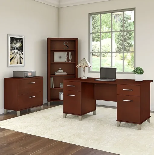 Bush Furniture Computer Desks<Somerset 60"W Desk, (WC81728)