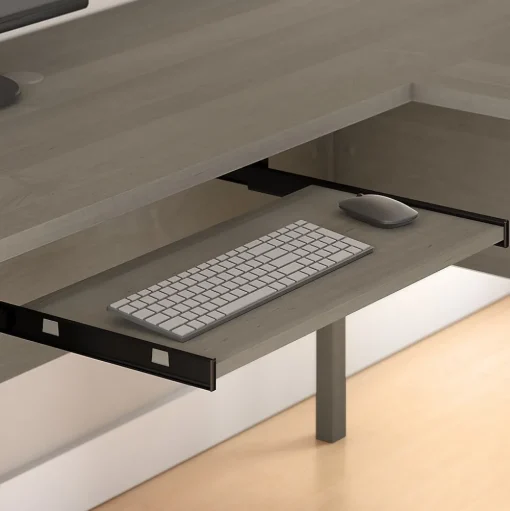 Bush Furniture L-Desks<Somerset 60"W L Shaped Desk with Storage, (WC81630K)