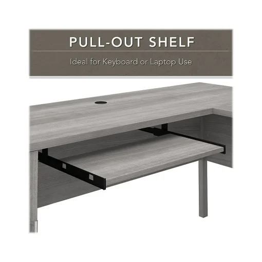 Bush Furniture L-Desks<Somerset 72"W L Shaped Desk with Hutch, (SET001PG)