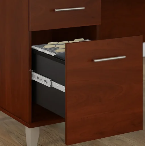 Bush Furniture L-Desks<Somerset 72"W 3 Position Sit to Stand L Shaped Desk, (SET014HC)