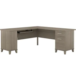 Bush Furniture L-Desks<Somerset 72"W L Shaped Desk with Storage, (WC81610K)