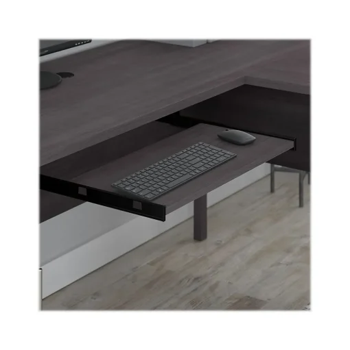 Bush Furniture L-Desks<Somerset 72"W L Shaped Desk with Storage, (WC81510K)