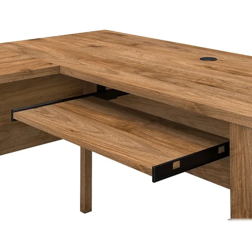 Bush Furniture L-Desks<Somerset 60"W L Shaped Desk with Hutch, (SET002FW)