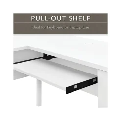 Bush Furniture L-Desks<Somerset 60"W L Shaped Desk with Storage, (WC81930K)