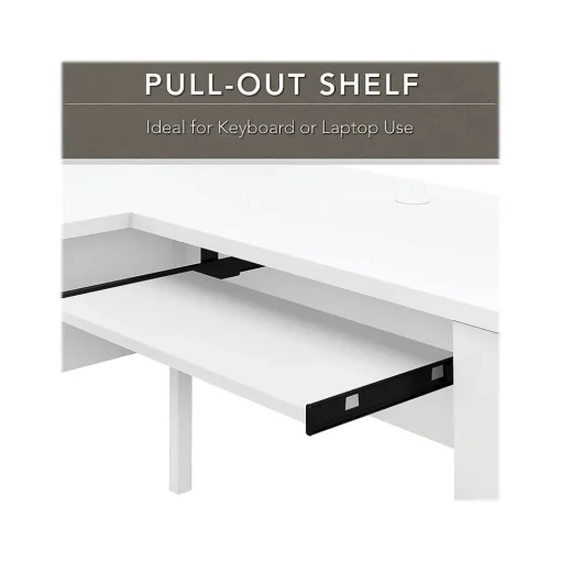 Bush Furniture L-Desks<Somerset 60"W L Shaped Desk with Storage, (WC81930K)