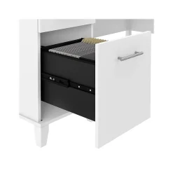 Bush Furniture L-Desks<Somerset 60"W L Shaped Desk with Storage, (WC81930K)