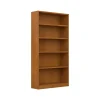 Bush Furniture Bookcases<Universal 72"H 5-Shelf Bookcase with Adjustable Shelves, Natural Cherry Laminated Wood (WL12467)