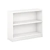 Bush Furniture Bookcases<Universal 2-Shelf Bookcase, Pure White (WL12413)