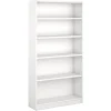 Bush Furniture Bookcases<Universal 72"H 5-Shelf Bookcase with Adjustable Shelves, Pure White (WL12417)