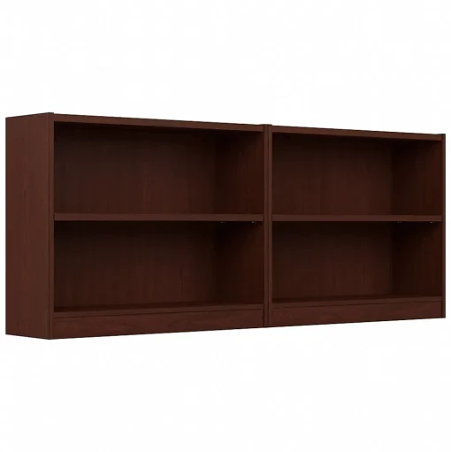 Bush Furniture Bookcases<Universal 30"H 2-Shelf Bookcase, Vogue Cherry, 2/Set (UB001VC)